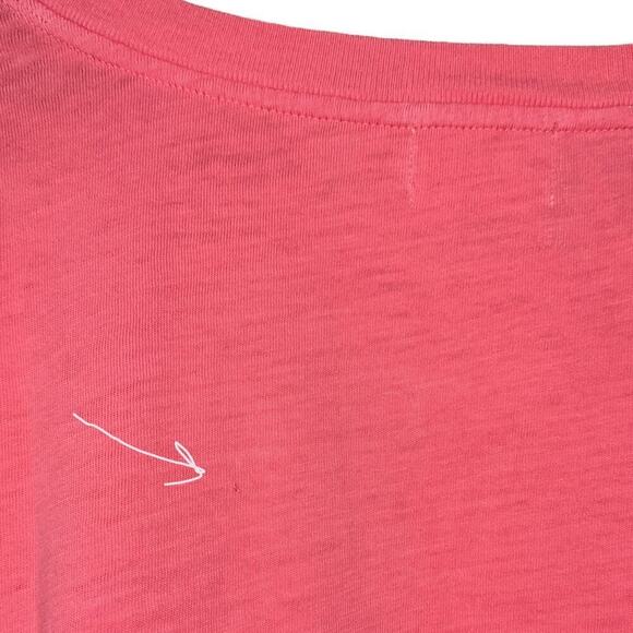 NWOT Nation Ltd Alix Oversized Henley Top in Babydoll Coral Size L - Picture 7 of 10